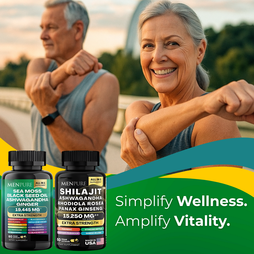 Menpure Sea Moss & Shilajit Capsules Bundle